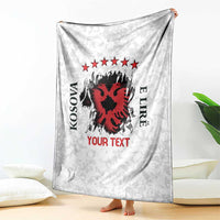 Personalized Kosova E Lire Blanket Kosova Albanian Flag - Wonder Print Shop