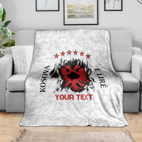 Personalized Kosova E Lire Blanket Kosova Albanian Flag - Wonder Print Shop