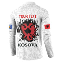Personalized Kosova E Lire Button Sweatshirt Kosova Albanian Flag - Wonder Print Shop