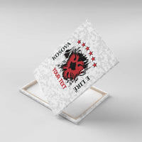 Personalized Kosova E Lire Canvas Wall Art Kosova Albanian Flag - Wonder Print Shop
