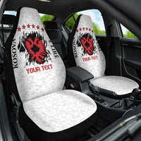 Personalized Kosova E Lire Car Seat Cover Kosova Albanian Flag - Wonder Print Shop