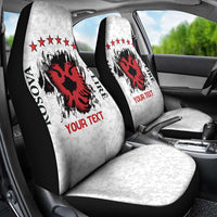Personalized Kosova E Lire Car Seat Cover Kosova Albanian Flag - Wonder Print Shop