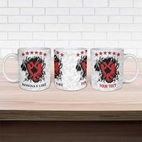 Personalized Kosova E Lire Ceramic Mug Kosova Albanian Flag - Wonder Print Shop