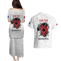 Personalized Kosova E Lire Couples Matching Puletasi and Hawaiian Shirt Kosova Albanian Flag - Wonder Print Shop