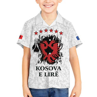 Personalized Kosova E Lire Family Matching Long Sleeve Bodycon Dress and Hawaiian Shirt Kosova Albanian Flag - Wonder Print Shop