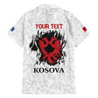 Personalized Kosova E Lire Family Matching Short Sleeve Bodycon Dress and Hawaiian Shirt Kosova Albanian Flag - Wonder Print Shop