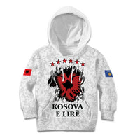 Personalized Kosova E Lire Kid Hoodie Kosova Albanian Flag - Wonder Print Shop