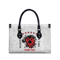 Personalized Kosova E Lire Leather Bag Kosova Albanian Flag - Wonder Print Shop