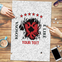 Personalized Kosova E Lire Puzzle Kosova Albanian Flag - Wonder Print Shop