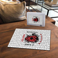 Personalized Kosova E Lire Puzzle Kosova Albanian Flag - Wonder Print Shop