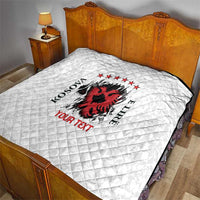 Personalized Kosova E Lire Quilt Kosova Albanian Flag - Wonder Print Shop