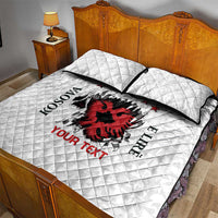 Personalized Kosova E Lire Quilt Bed Set Kosova Albanian Flag - Wonder Print Shop