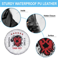 Personalized Kosova E Lire Spare Tire Cover Kosova Albanian Flag - Wonder Print Shop