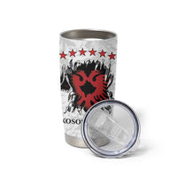 Personalized Kosova E Lire Tumbler Cup Kosova Albanian Flag - Wonder Print Shop