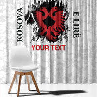 Personalized Kosova E Lire Window Curtain Kosova Albanian Flag - Wonder Print Shop