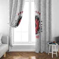 Personalized Kosova E Lire Window Curtain Kosova Albanian Flag - Wonder Print Shop