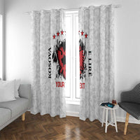 Personalized Kosova E Lire Window Curtain Kosova Albanian Flag - Wonder Print Shop