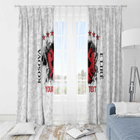 Personalized Kosova E Lire Window Curtain Kosova Albanian Flag - Wonder Print Shop