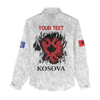 Personalized Kosova E Lire Women Casual Shirt Kosova Albanian Flag - Wonder Print Shop