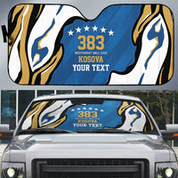 Personalized Kosova Nje Komb Nje Gjak Auto Sun Shade Kosova 383 Independent Sice 2008 - Wonder Print Shop