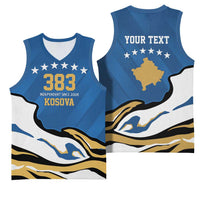 Personalized Kosova Nje Komb Nje Gjak Basketball Jersey Kosova 383 Independent Sice 2008 - Wonder Print Shop