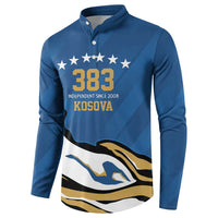 Personalized Kosova Nje Komb Nje Gjak Button Sweatshirt Kosova 383 Independent Sice 2008 - Wonder Print Shop