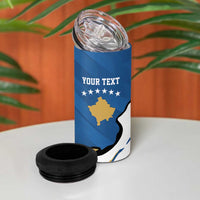 Personalized Kosova Nje Komb Nje Gjak 4 in 1 Can Cooler Tumbler Kosova 383 Independent Sice 2008 - Wonder Print Shop