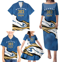 Personalized Kosova Nje Komb Nje Gjak Family Matching Puletasi and Hawaiian Shirt Kosova 383 Independent Sice 2008 - Wonder Print Shop