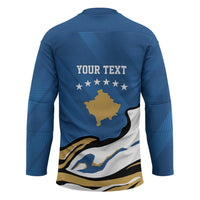 Personalized Kosova Nje Komb Nje Gjak Hockey Jersey Kosova 383 Independent Sice 2008 - Wonder Print Shop