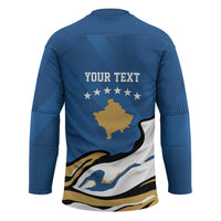 Personalized Kosova Nje Komb Nje Gjak Hockey Jersey Kosova 383 Independent Sice 2008 - Wonder Print Shop