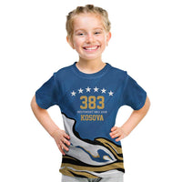 Personalized Kosova Nje Komb Nje Gjak Kid T Shirt Kosova 383 Independent Sice 2008 - Wonder Print Shop