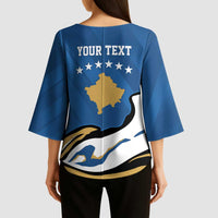 Personalized Kosova Nje Komb Nje Gjak Kimono Sleeve Blouse Kosova 383 Independent Sice 2008 - Wonder Print Shop