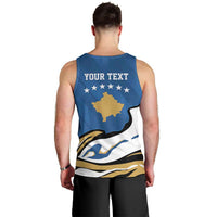 Personalized Kosova Nje Komb Nje Gjak Men Tank Top Kosova 383 Independent Sice 2008 - Wonder Print Shop