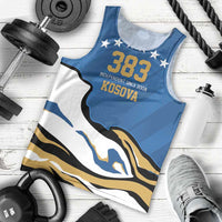 Personalized Kosova Nje Komb Nje Gjak Men Tank Top Kosova 383 Independent Sice 2008 - Wonder Print Shop