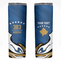 Personalized Kosova Nje Komb Nje Gjak Skinny Tumbler Kosova 383 Independent Sice 2008 - Wonder Print Shop