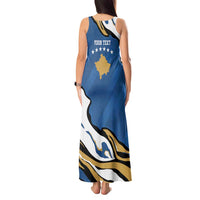 Personalized Kosova Nje Komb Nje Gjak Tank Maxi Dress Kosova 383 Independent Sice 2008 - Wonder Print Shop