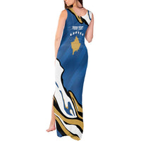 Personalized Kosova Nje Komb Nje Gjak Tank Maxi Dress Kosova 383 Independent Sice 2008 - Wonder Print Shop