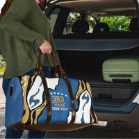 Personalized Kosova Nje Komb Nje Gjak Travel Bag Kosova 383 Independent Sice 2008 - Wonder Print Shop