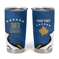 Personalized Kosova Nje Komb Nje Gjak Tumbler Cup Kosova 383 Independent Sice 2008 - Wonder Print Shop