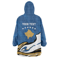 Personalized Kosova Nje Komb Nje Gjak Wearable Blanket Hoodie Kosova 383 Independent Sice 2008 - Wonder Print Shop