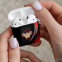Personalized Shqipe Albania Nation Flag AirPods Case Kuq E Zi Tiranaproud Albanian - Wonder Print Shop