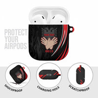 Personalized Shqipe Albania Nation Flag AirPods Case Kuq E Zi Tiranaproud Albanian - Wonder Print Shop