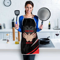 Personalized Shqipe Albania Nation Flag Apron Kuq E Zi Tiranaproud Albanian - Wonder Print Shop