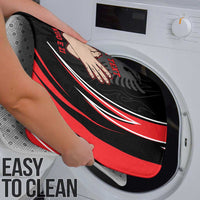 Personalized Shqipe Albania Nation Flag Bathroom Set Kuq E Zi Tiranaproud Albanian - Wonder Print Shop