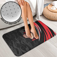 Personalized Shqipe Albania Nation Flag Bathroom Set Kuq E Zi Tiranaproud Albanian - Wonder Print Shop