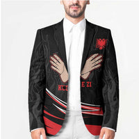 Personalized Shqipe Albania Nation Flag Blazer Kuq E Zi Tiranaproud Albanian - Wonder Print Shop