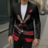 Personalized Shqipe Albania Nation Flag Blazer Kuq E Zi Tiranaproud Albanian - Wonder Print Shop