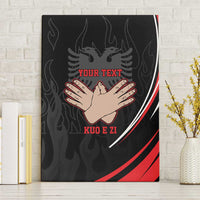 Personalized Shqipe Albania Nation Flag Canvas Wall Art Kuq E Zi Tiranaproud Albanian - Wonder Print Shop