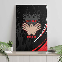 Personalized Shqipe Albania Nation Flag Canvas Wall Art Kuq E Zi Tiranaproud Albanian - Wonder Print Shop
