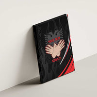 Personalized Shqipe Albania Nation Flag Canvas Wall Art Kuq E Zi Tiranaproud Albanian - Wonder Print Shop